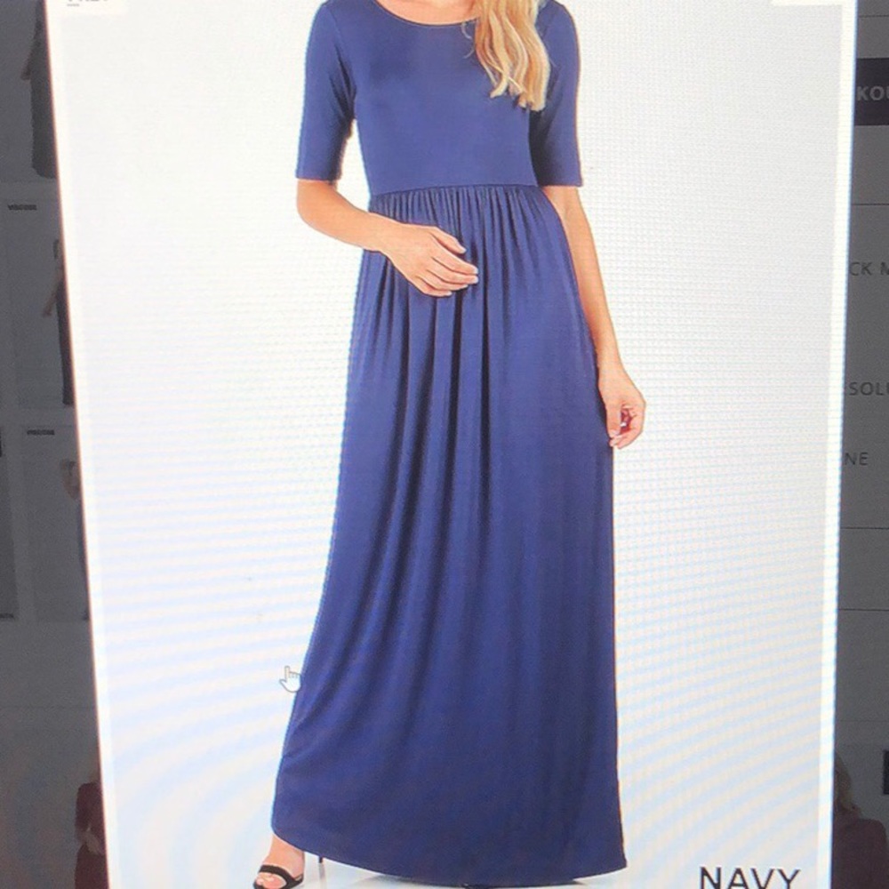 3/4 sleeve maxi